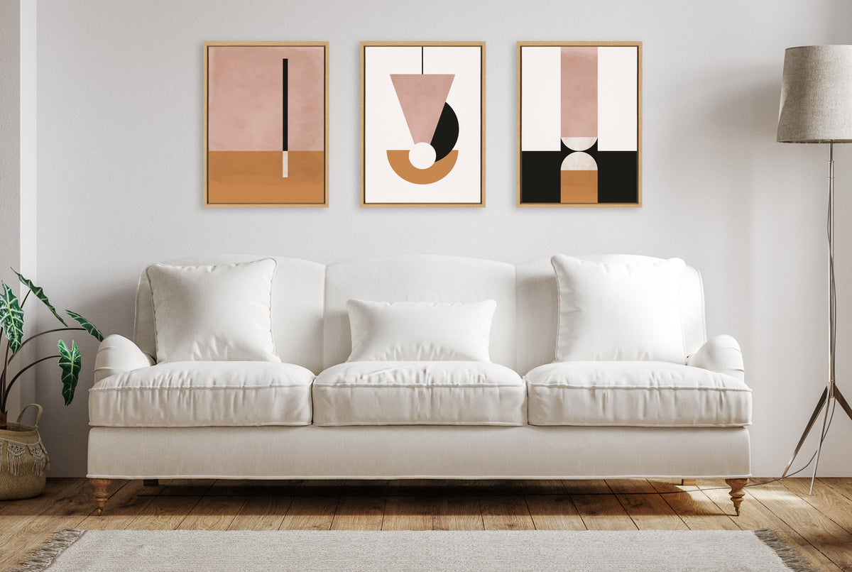 Sylvie Venice 1, 2 and 3 Framed Canvas Art Set of 3 by Alexander Ginzburg