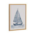 Gallery Nautical Blue Sailboat Print by The Creative Bunch Studio