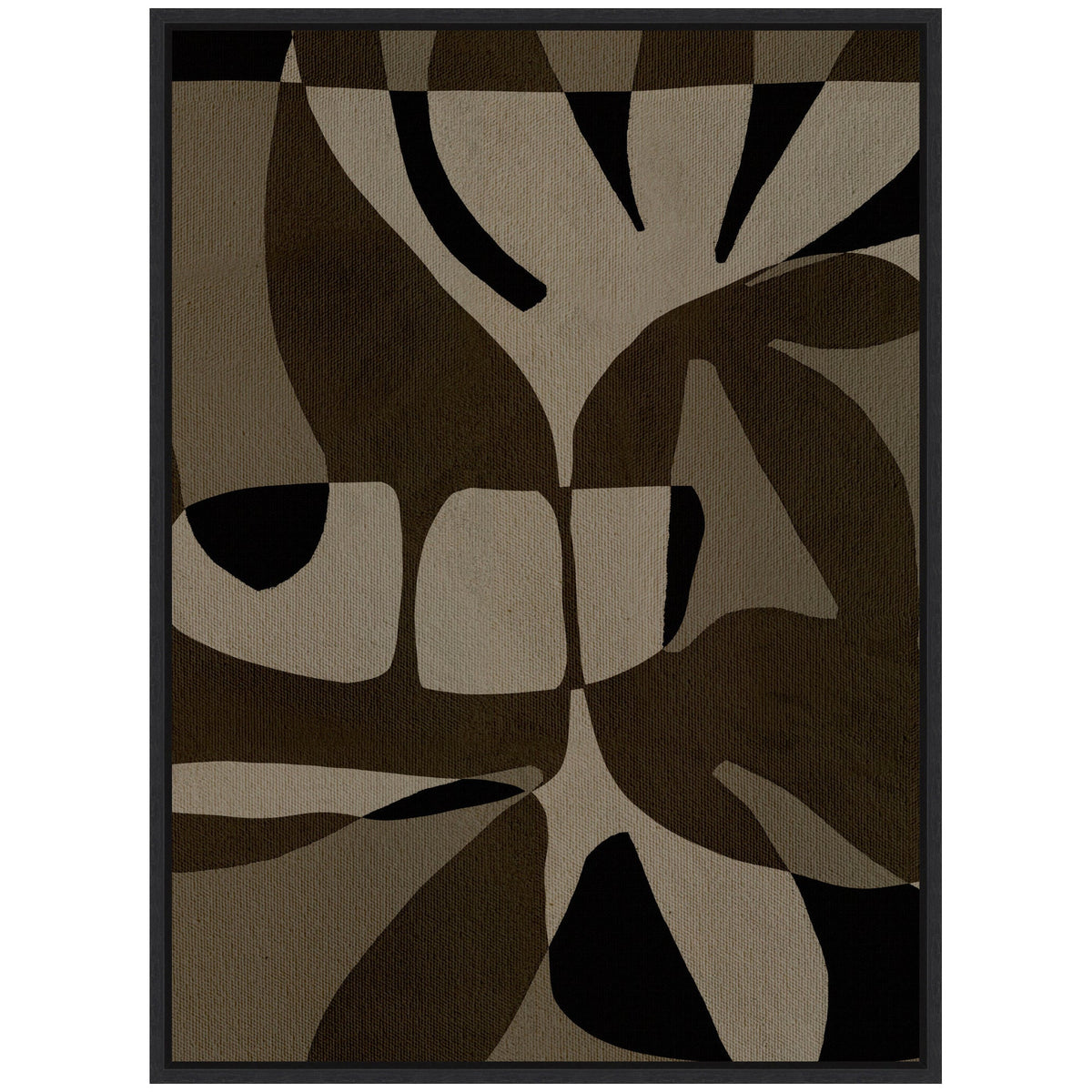 Sylvie Contour 2 Framed Canvas by Shatha Al Dafai