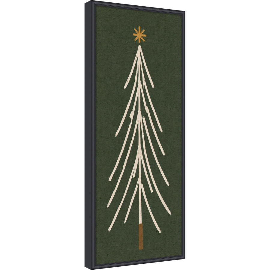 Kate and Laurel Framed Fabric Pinboard Minimalist Tree Panel