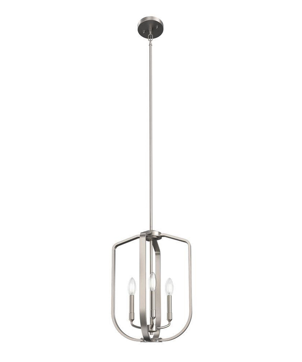 Kichler Ettore 14"W 3-Light Pendant Light Fixture Brushed Nickel Finish