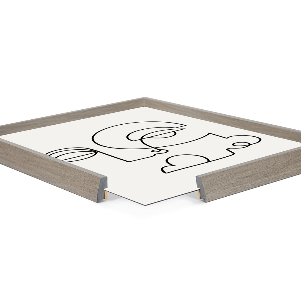 Blake Inner Battle Framed Printed Glass by Shatha Al Dafai