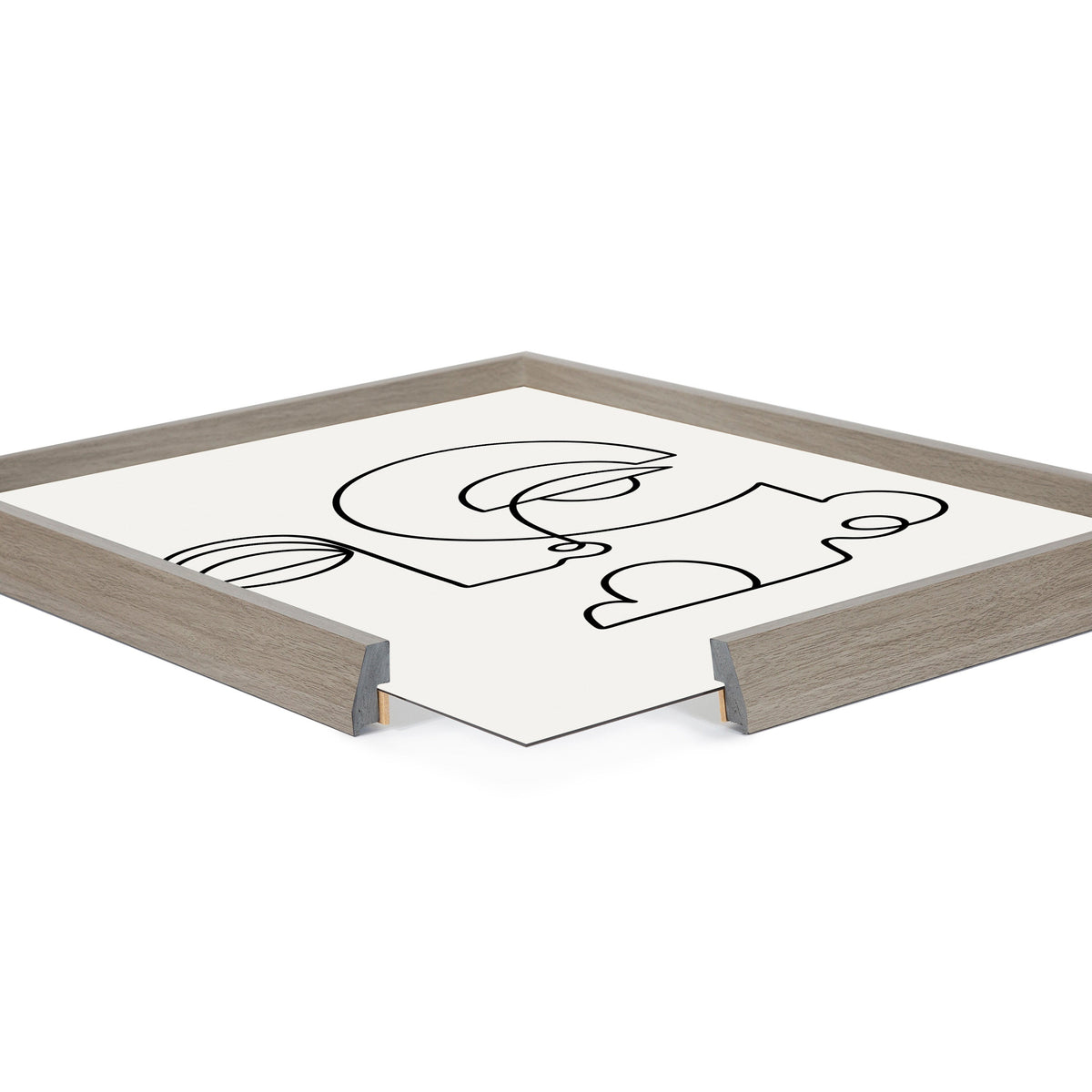 Blake Inner Battle Framed Printed Glass by Shatha Al Dafai
