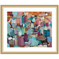 Framed Art Gemstones in Jewel Tones by Leah Nadeau