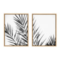 Sylvie Palm I and II BW Framed Canvas Set of 2 by Amy Lighthall