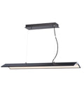 ET2 Glider 46"L 1-Light LED Island Light Black and Polished Chrome Finish