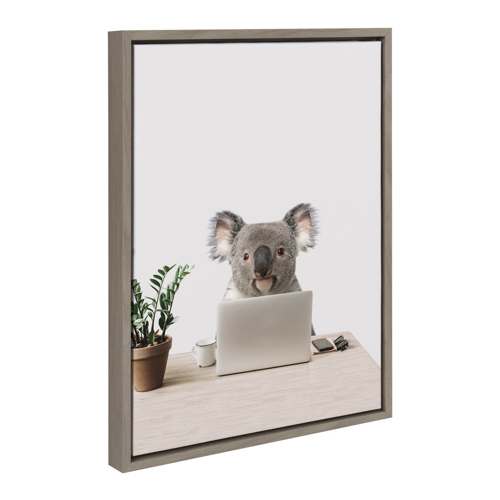 Sylvie Kevin is my name, Marketing is my game Framed Canvas by The Creative Bunch Studio