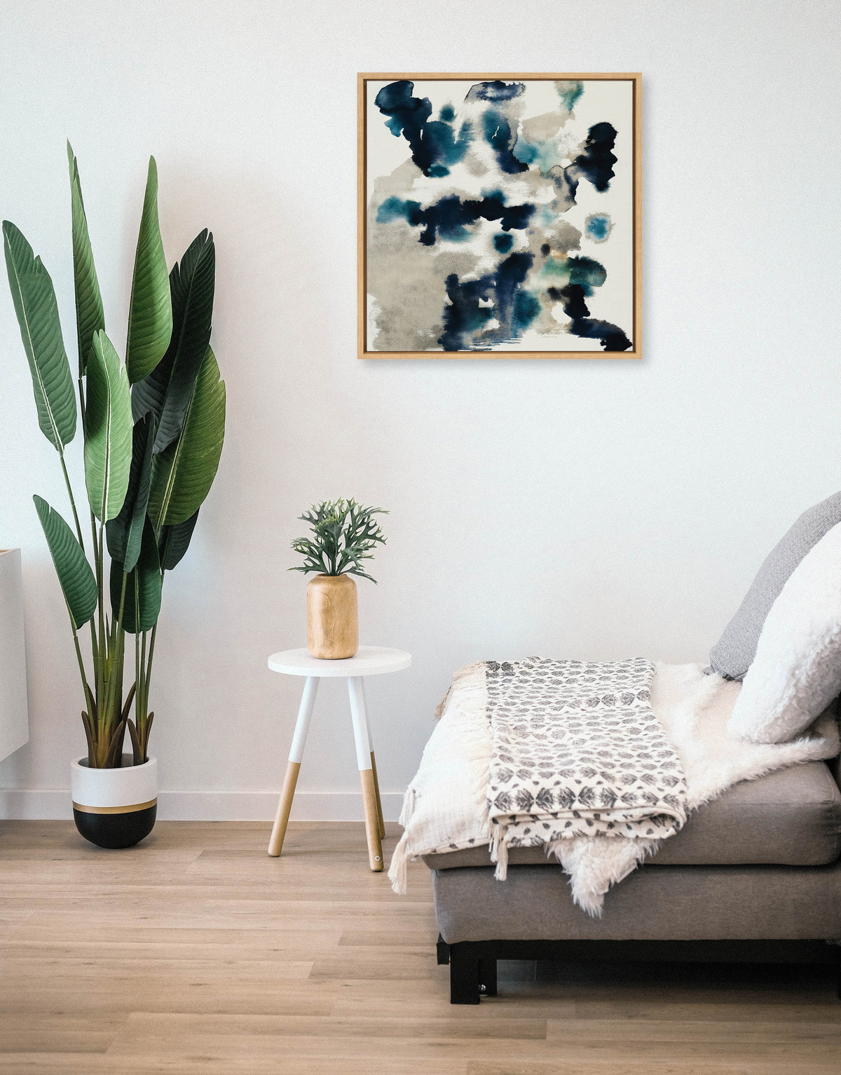 Sylvie Gilded Watercolor Framed Canvas by Amy Lighthall
