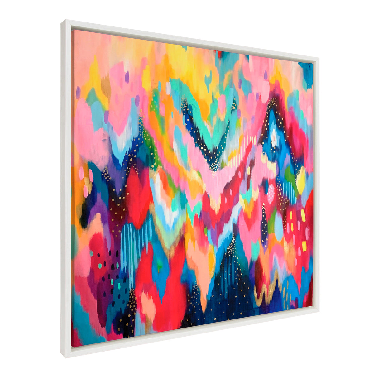 Sylvie EV Brushstroke 100 Framed Canvas by Jessi Raulet of Ettavee