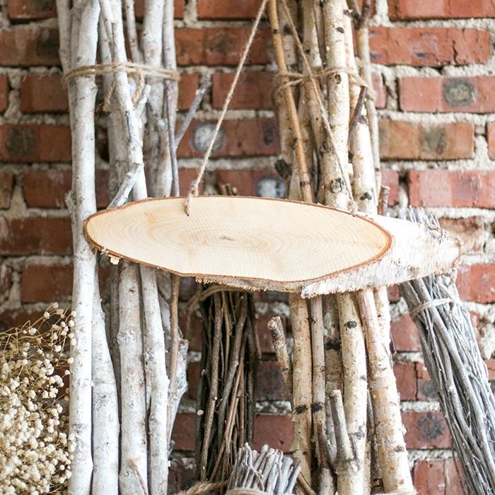 Birch Wood Hanging Sign Board