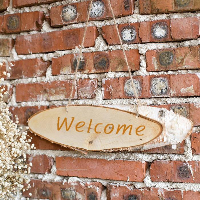 Birch Wood Hanging Sign Board