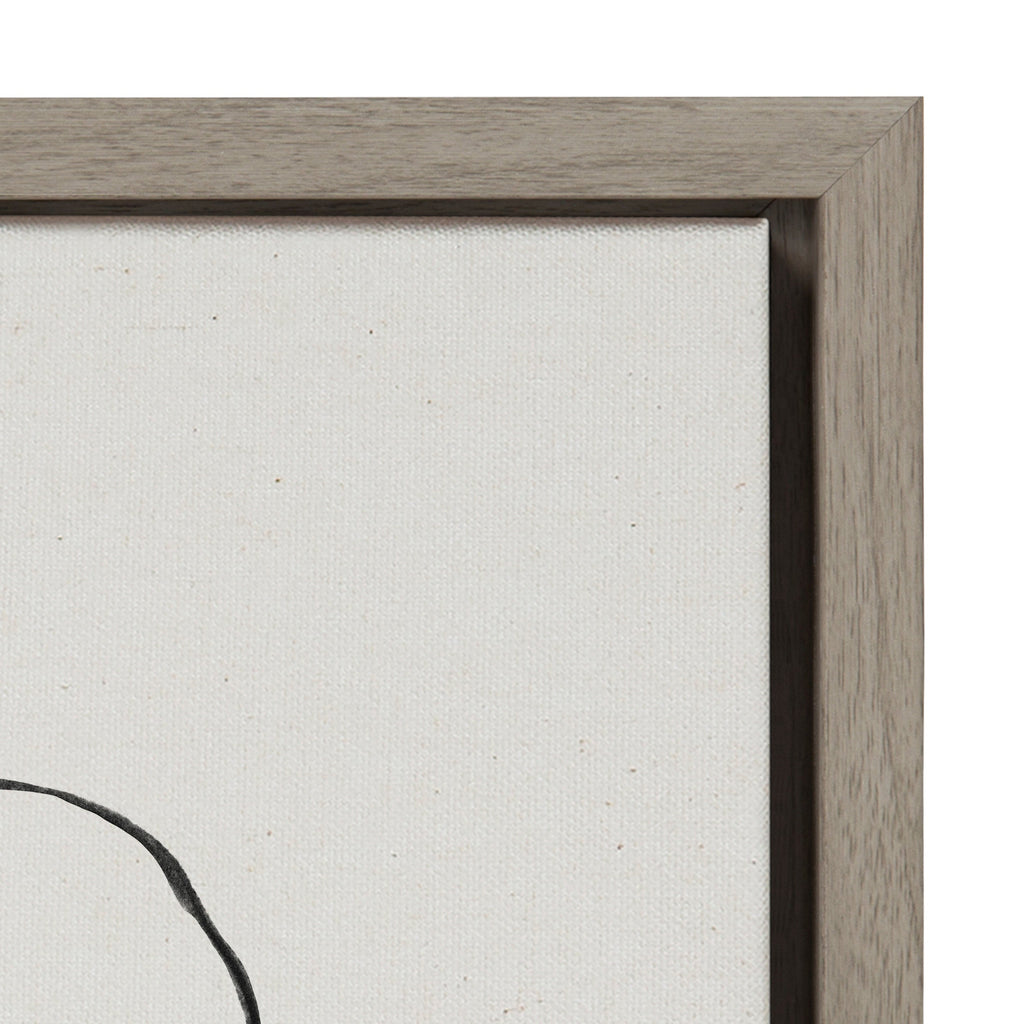Sylvie Going in Circles Framed Textured Canvas Set of 2 by Teju Reval of SnazzyHues