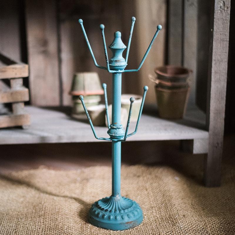 Blue Cup and Planter Holder