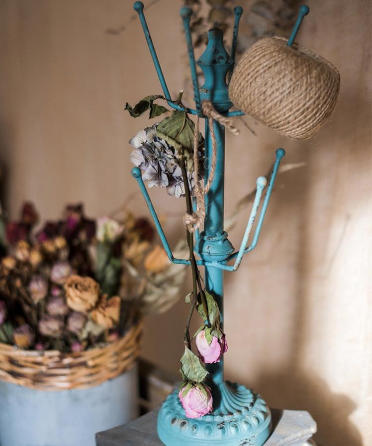 Blue Cup and Planter Holder