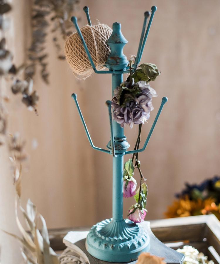 Blue Cup and Planter Holder
