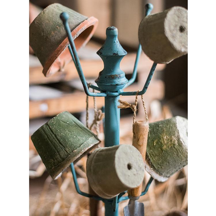 Blue Cup and Planter Holder