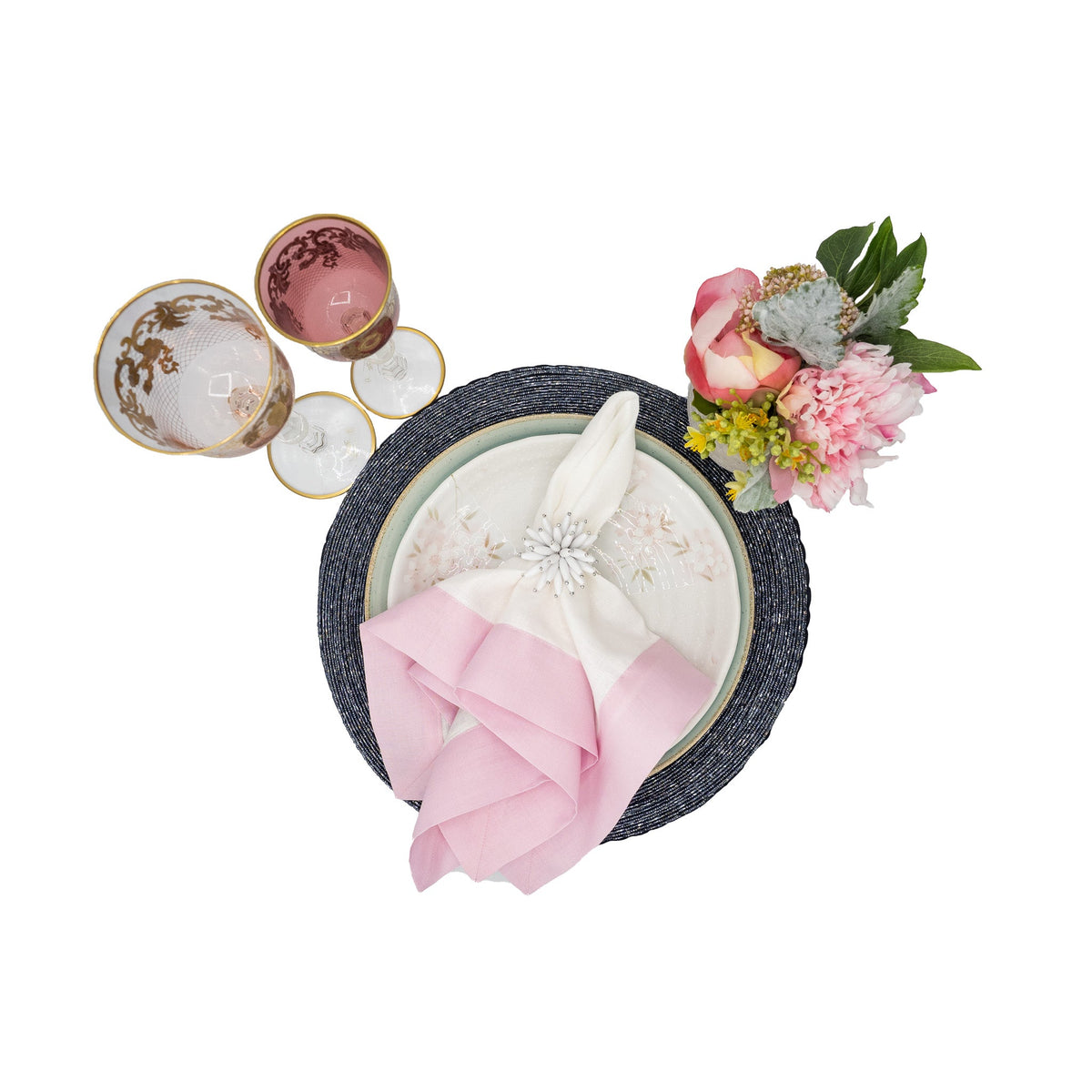 Blush Linen Napkins, Set of 4