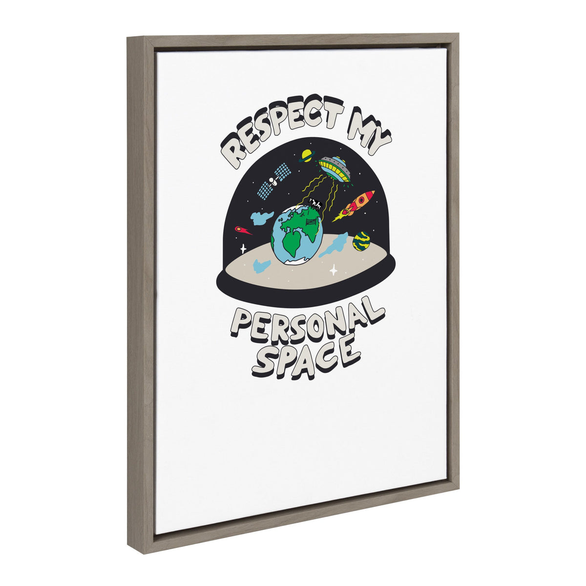Sylvie Personal Space Framed Canvas by The Creative Bunch Studio