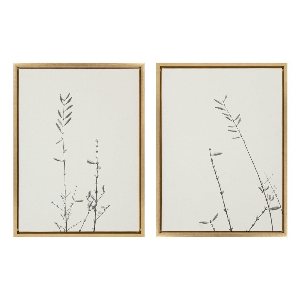 Sylvie Retro Tennessee Botanicals Framed Canvas Set of 2 by Stephanie Klatt