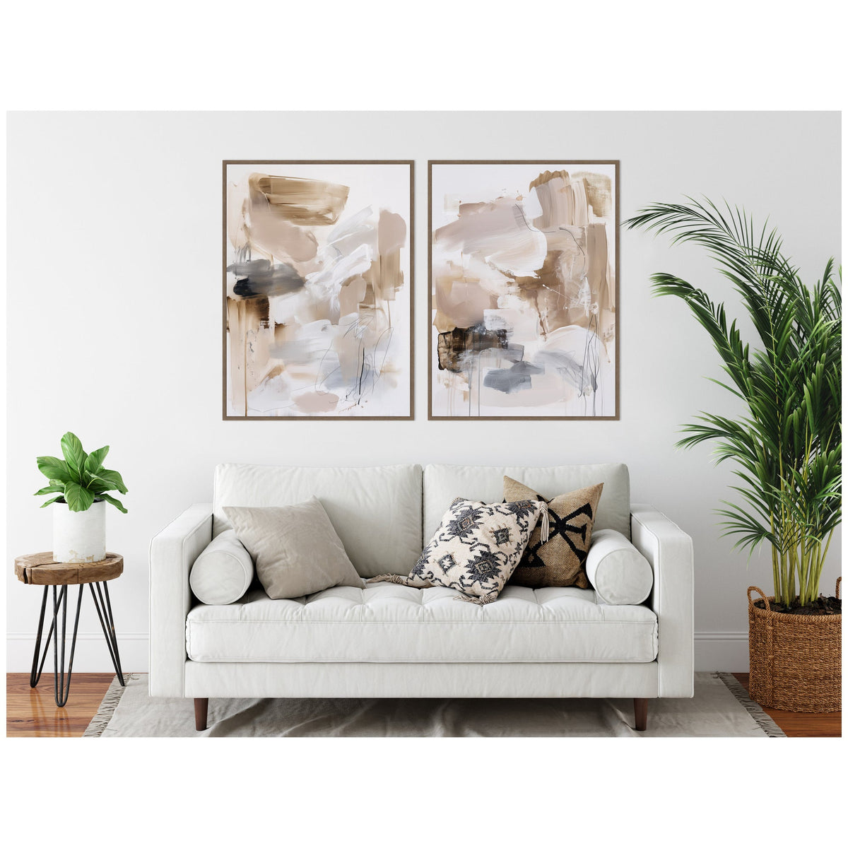 Earth Form No. 1 & No. 2 2 Piece Framed Canvas Wall Art Set by Amy Lighthall