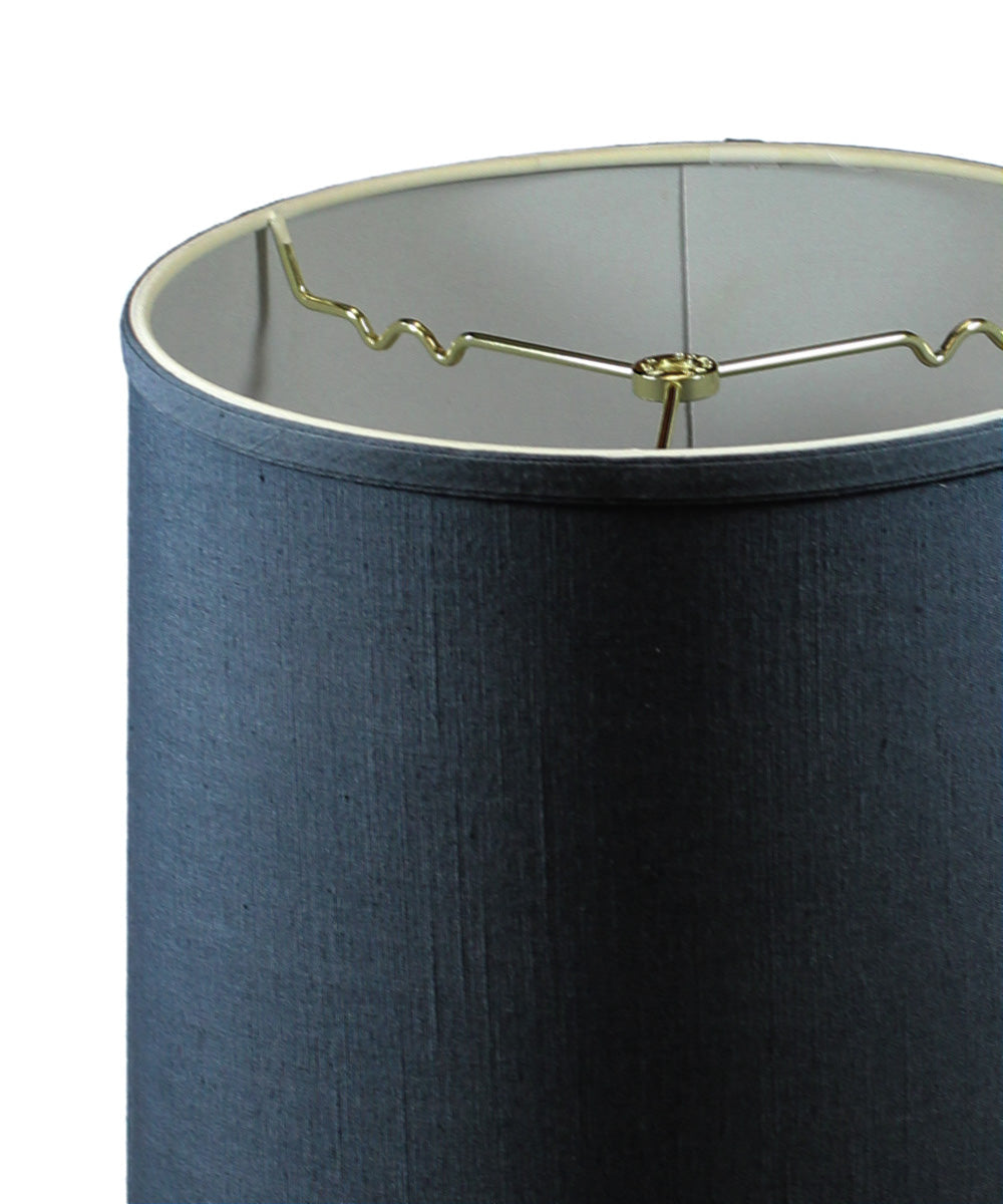 Home Concept Drum Lamp Shade Textured Slate Navy Blue - 12"W x 12"H