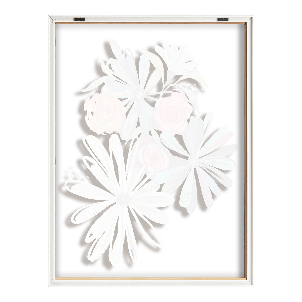 Blake Flowers on Glass 2 Whole Flowers Framed Printed Art by Jessi Raulet of Ettavee