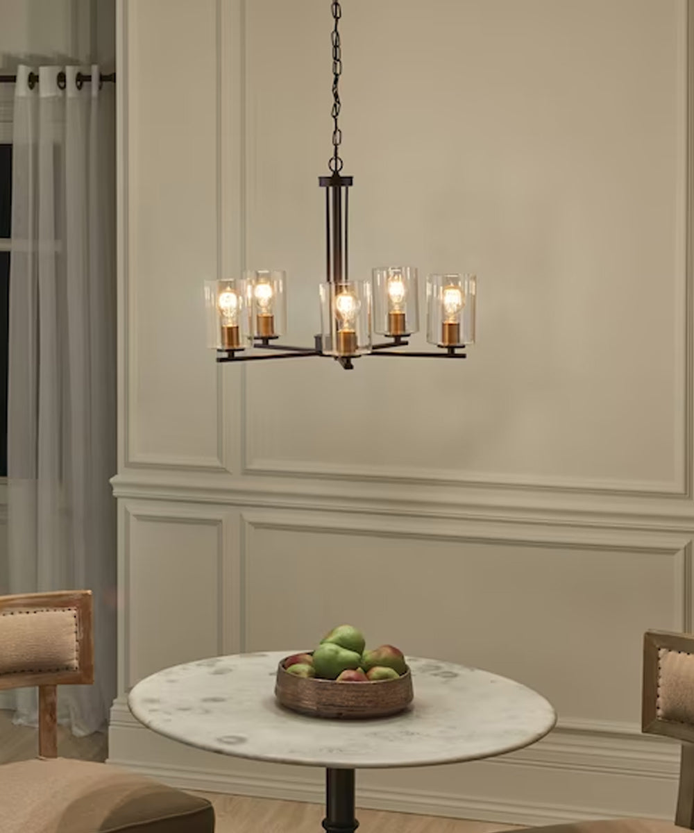 Kichler Fontella 24"W 5-Light Chandelier Olde Bronze Finish