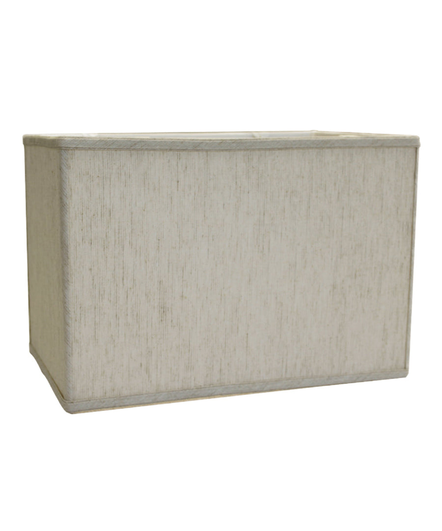 Home Concept Rectangular Drum Lamp Shade Softback Textured Oatmeal - 16"W x 11" Slant Height, Spider Fitter
