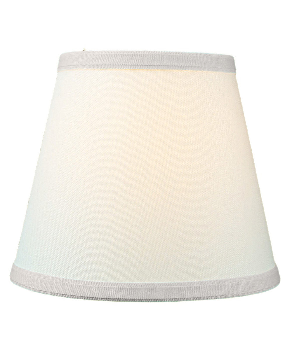 Home Concept Empire Linen Edison Clip-On Lamp Shade Light Oatmeal - 8"W x 7" Slant Height