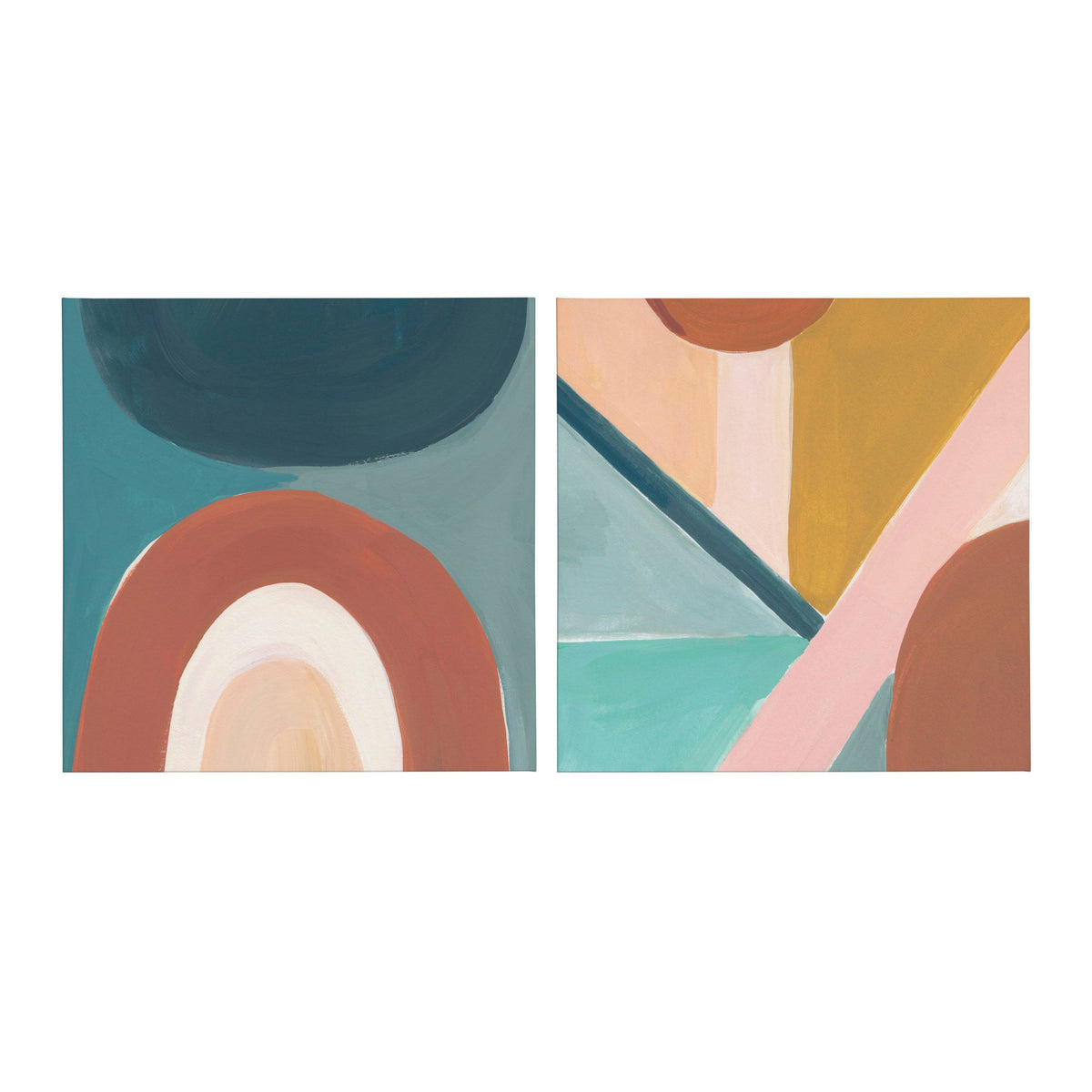 Teotitlan Valley Study Canvas Art Set of 2 by Kate Aurelia Holloway