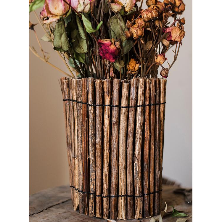 Roll-Up Wood Calligraphy Brush Holder