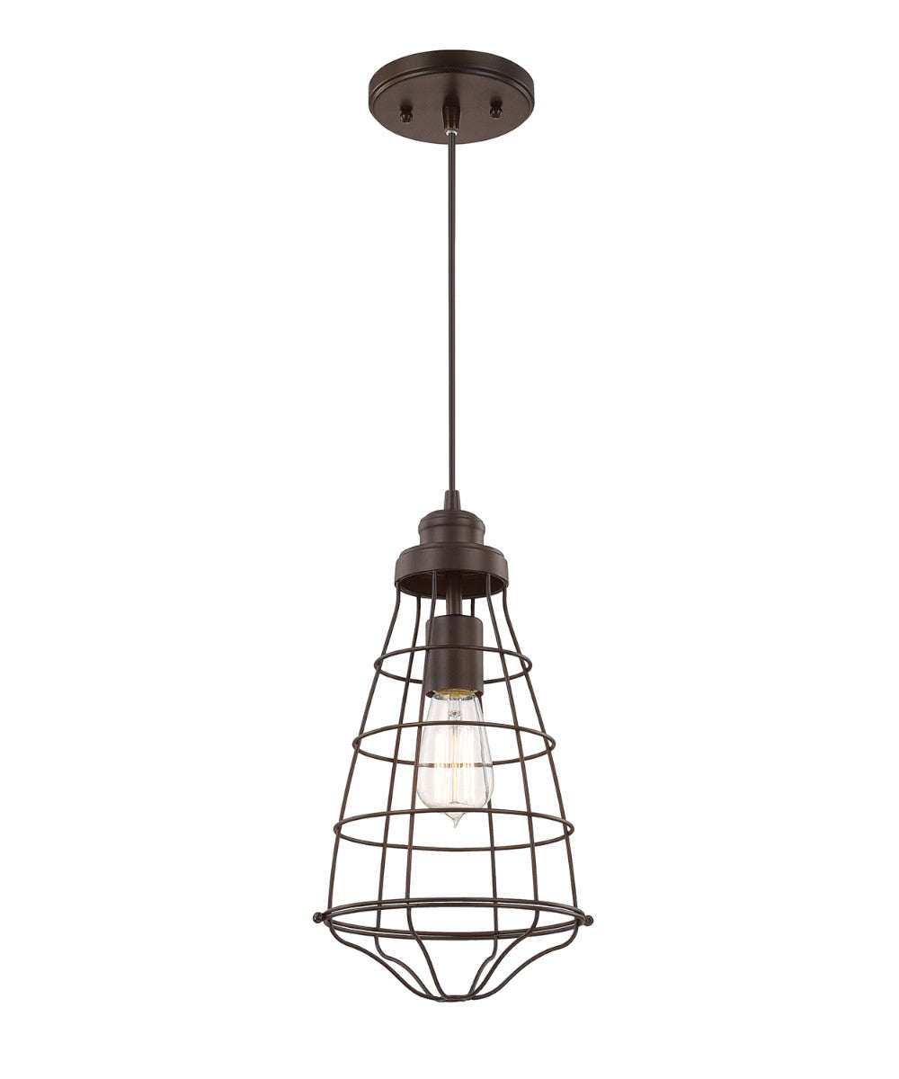 Capital Lighting Daudin 1-Light Pendant Light, Burnished Bronze, 8"W