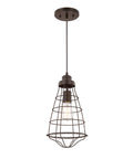 Capital Lighting Daudin 1-Light Pendant Light, Burnished Bronze, 8"W