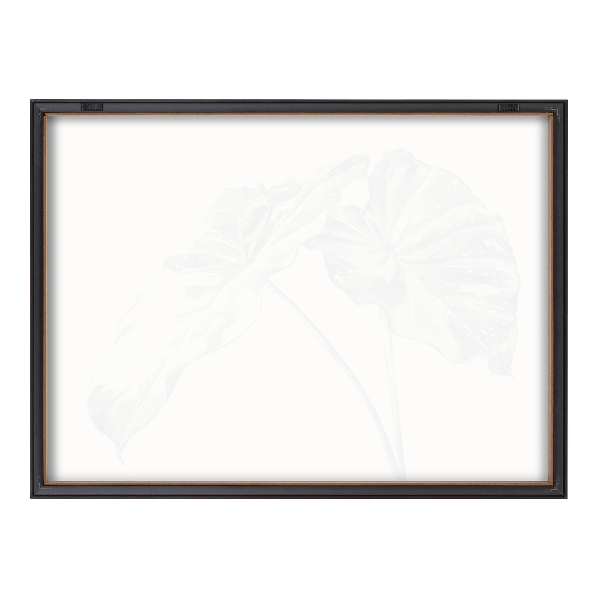 Blake Spotted Leaves Neutral Framed Printed Glass by Emily Marie Watercolors
