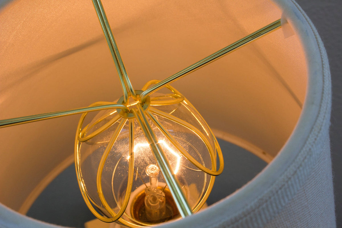 Home Concept Empire Linen Edison Clip-On Lamp Shade Light Oatmeal - 8"W x 7" Slant Height