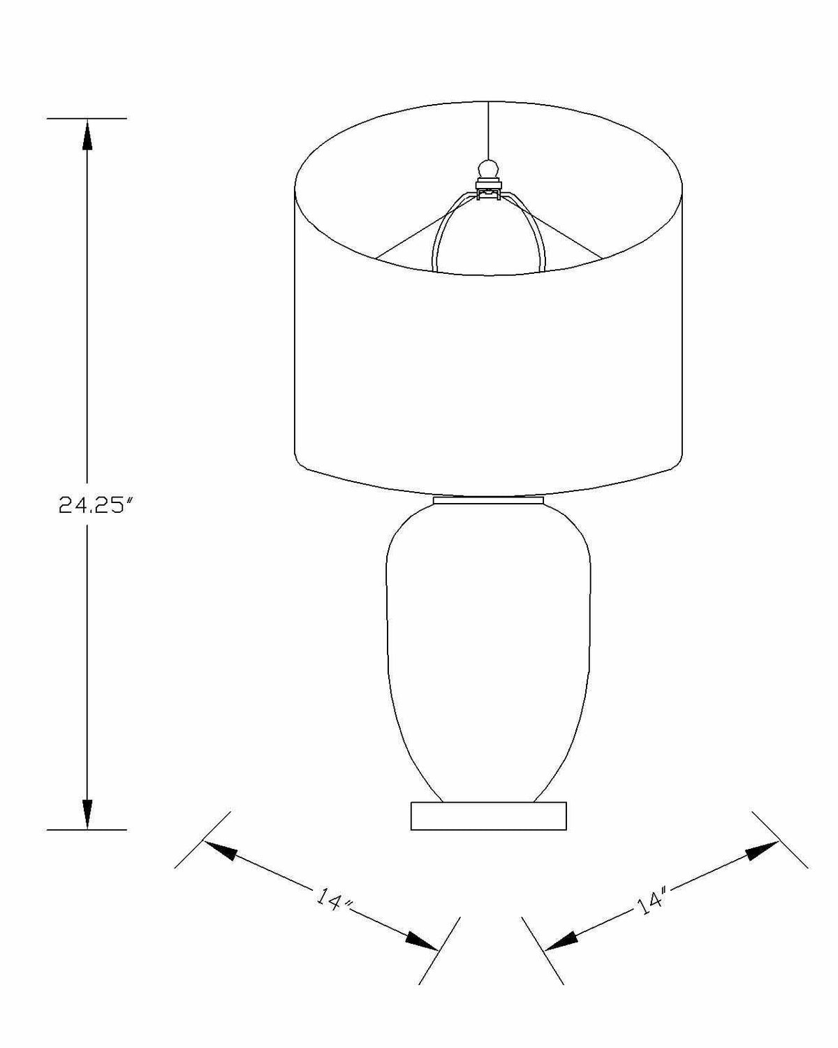Cedar Table Lamp