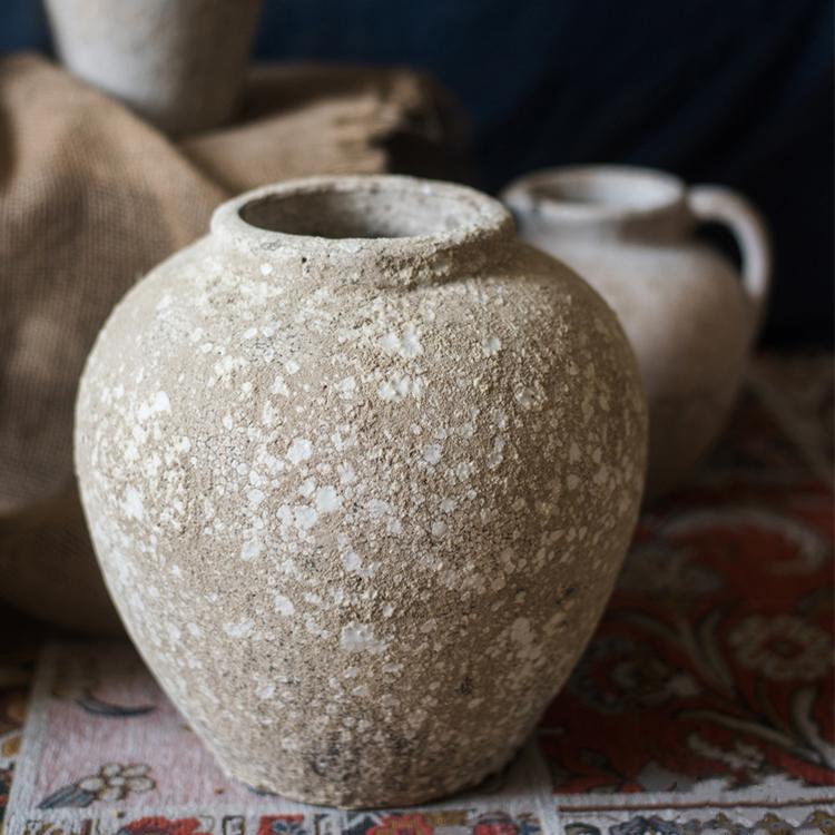 Pompeii-Style Handmade Cement Jar Pot