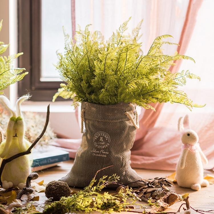 Linen Bag-Design Ceramic Planter