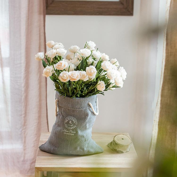 Linen Bag-Design Ceramic Planter