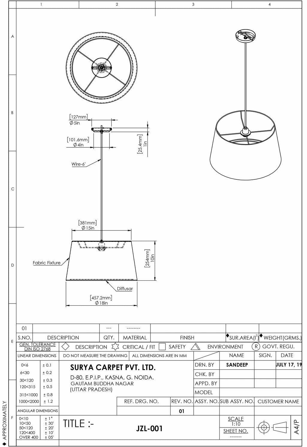 Ceyhan Pendant Light