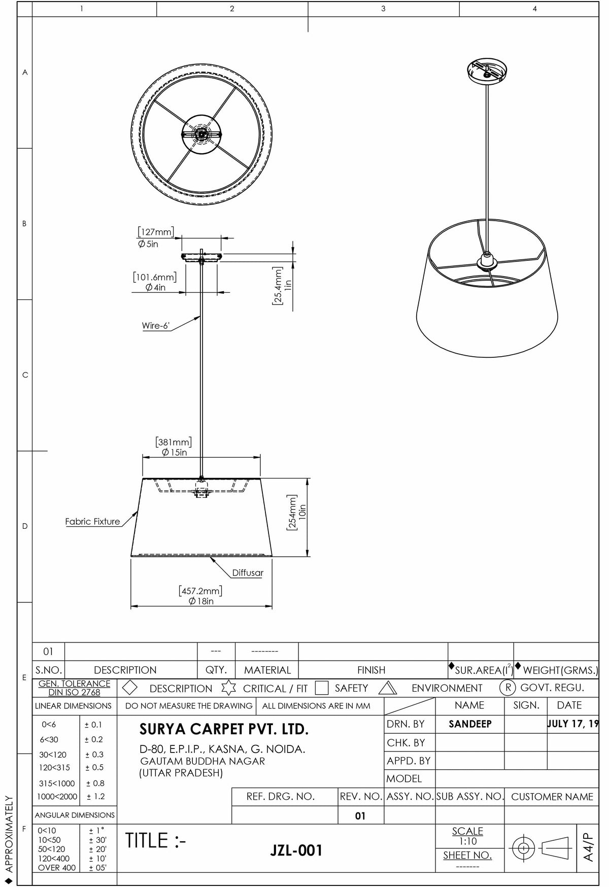 Ceyhan Pendant Light
