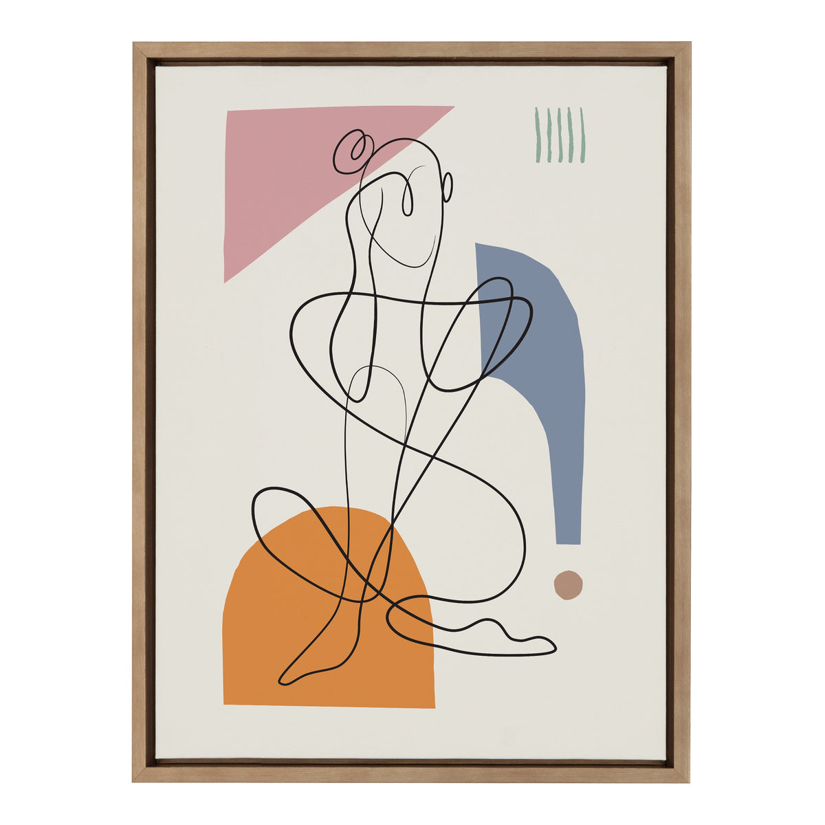 Sylvie Thinking of You Framed Canvas by Rachel Lee 3 Birdies Studio