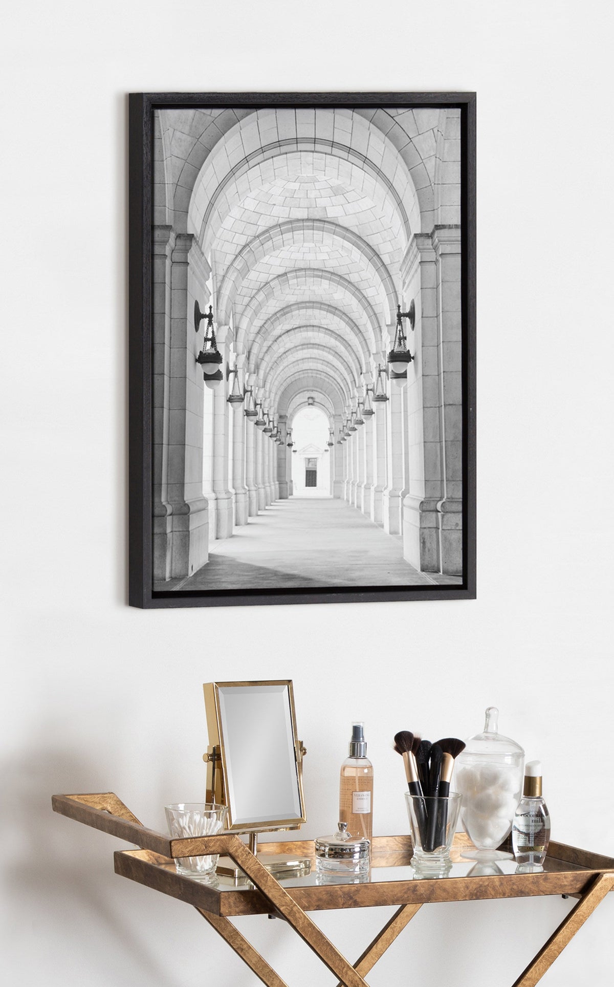 Sylvie Union Station Framed Canvas by Golie