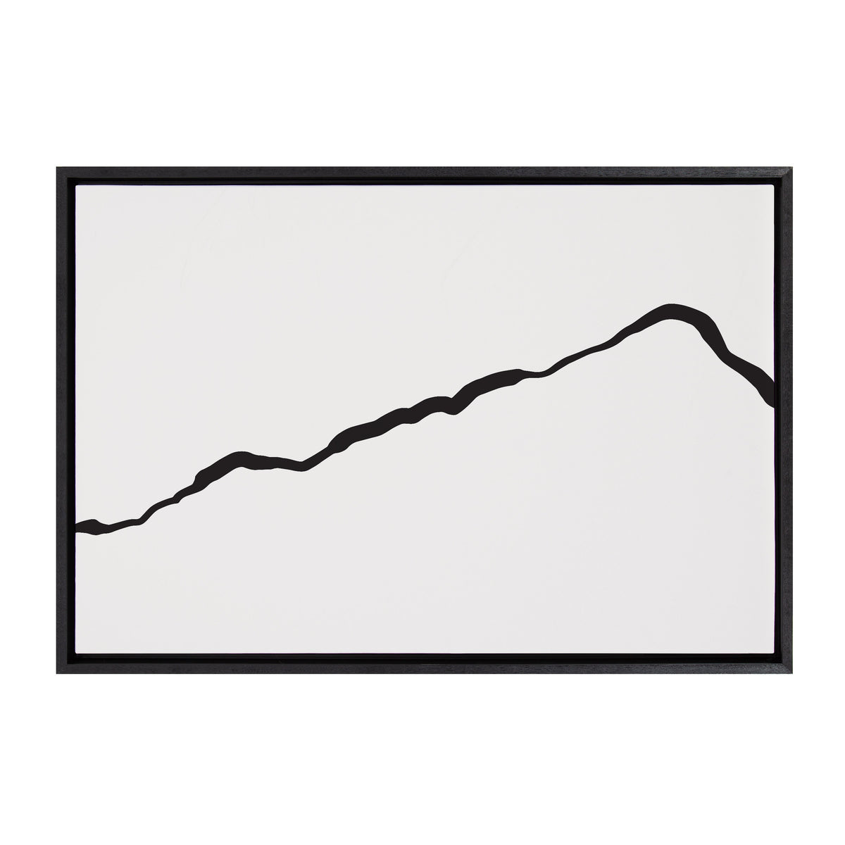 Sylvie Elevated Abstract Minimalist Mountain Landscape Framed Canvas by The Creative Bunch Studio