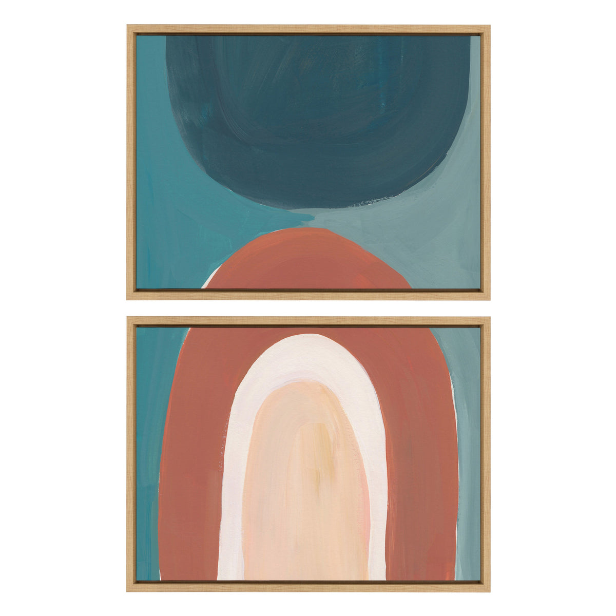 Sylvie Teotitlan Valley Study 1 A and B Framed Canvas Art Set of 2 by Kate Aurelia Holloway