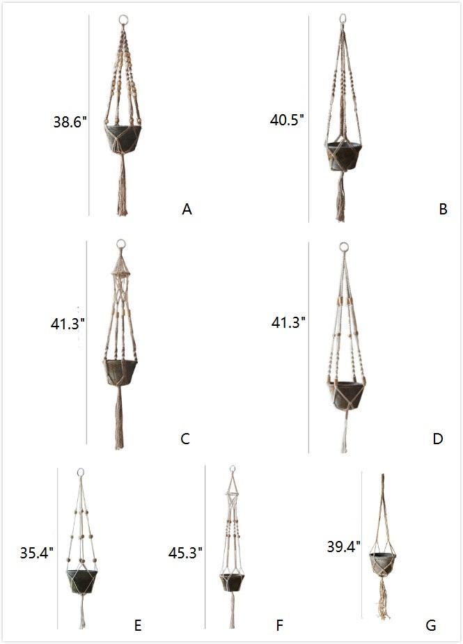 Cotton and Hemp Rope Planter Hanger