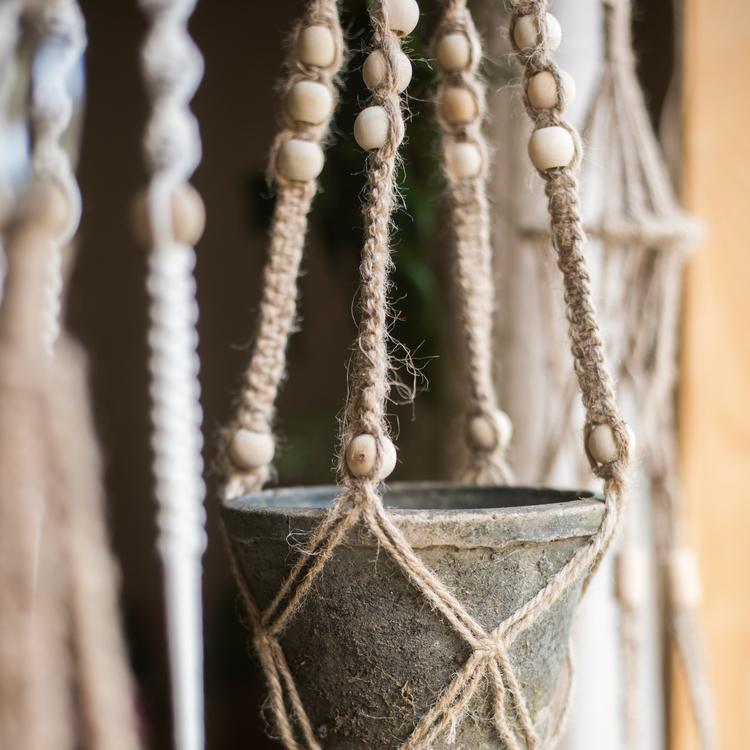 Cotton and Hemp Rope Planter Hanger