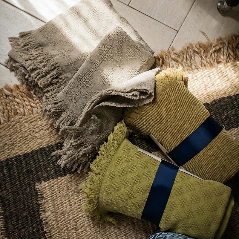 Cotton Sofa Throw Blanket