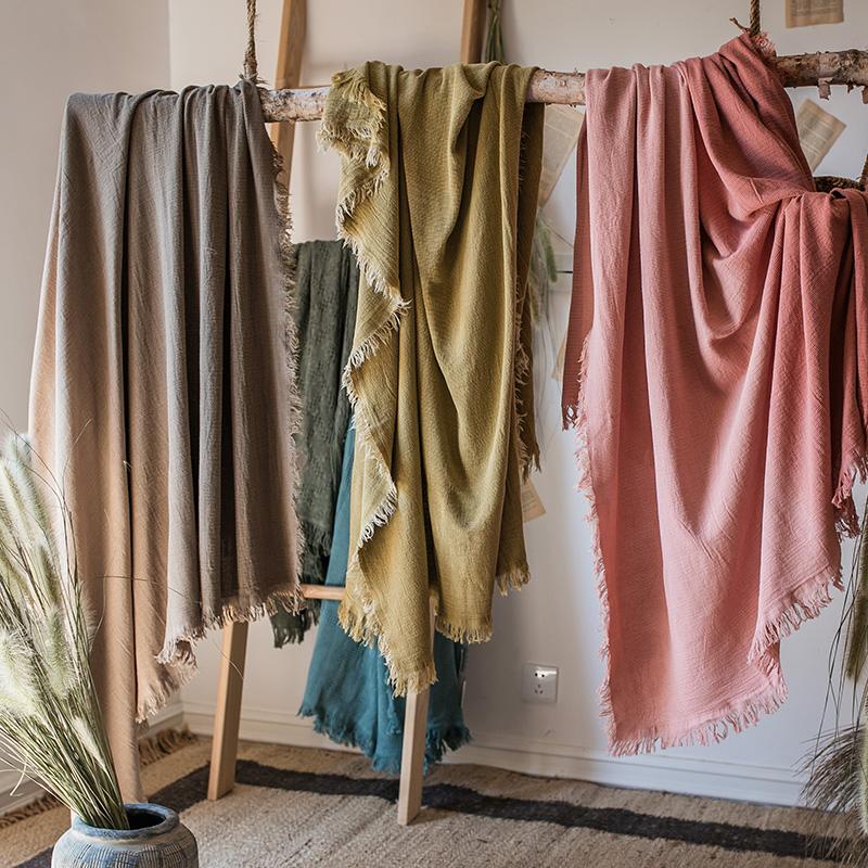 Cotton Sofa Throw Blanket