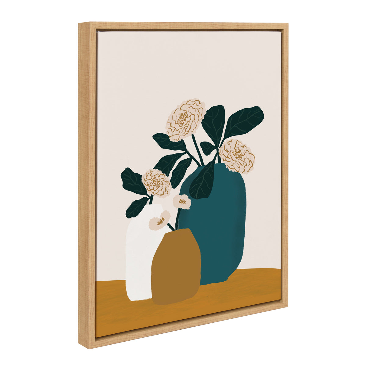 Sylvie Stillness Framed Canvas by Oris Eddu